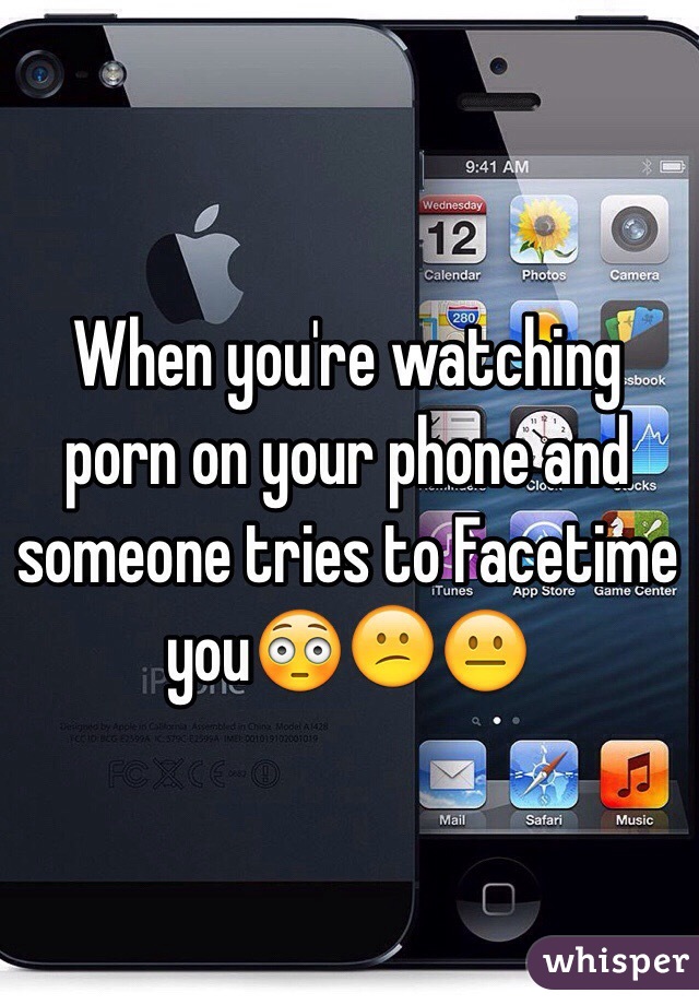 Watching facetime