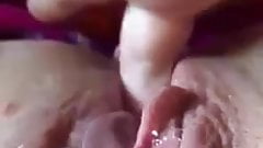 Wet gushing pussy