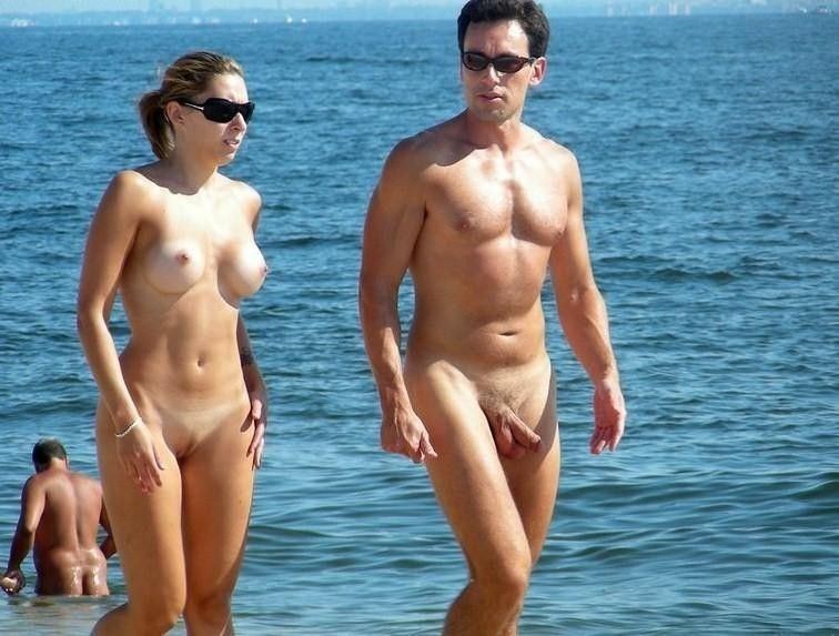 Sexy nudist couples beach voyeur