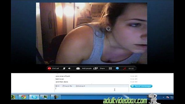 Skype teen strip